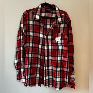 Men’s Wisconsin Badger Flannel; size XL